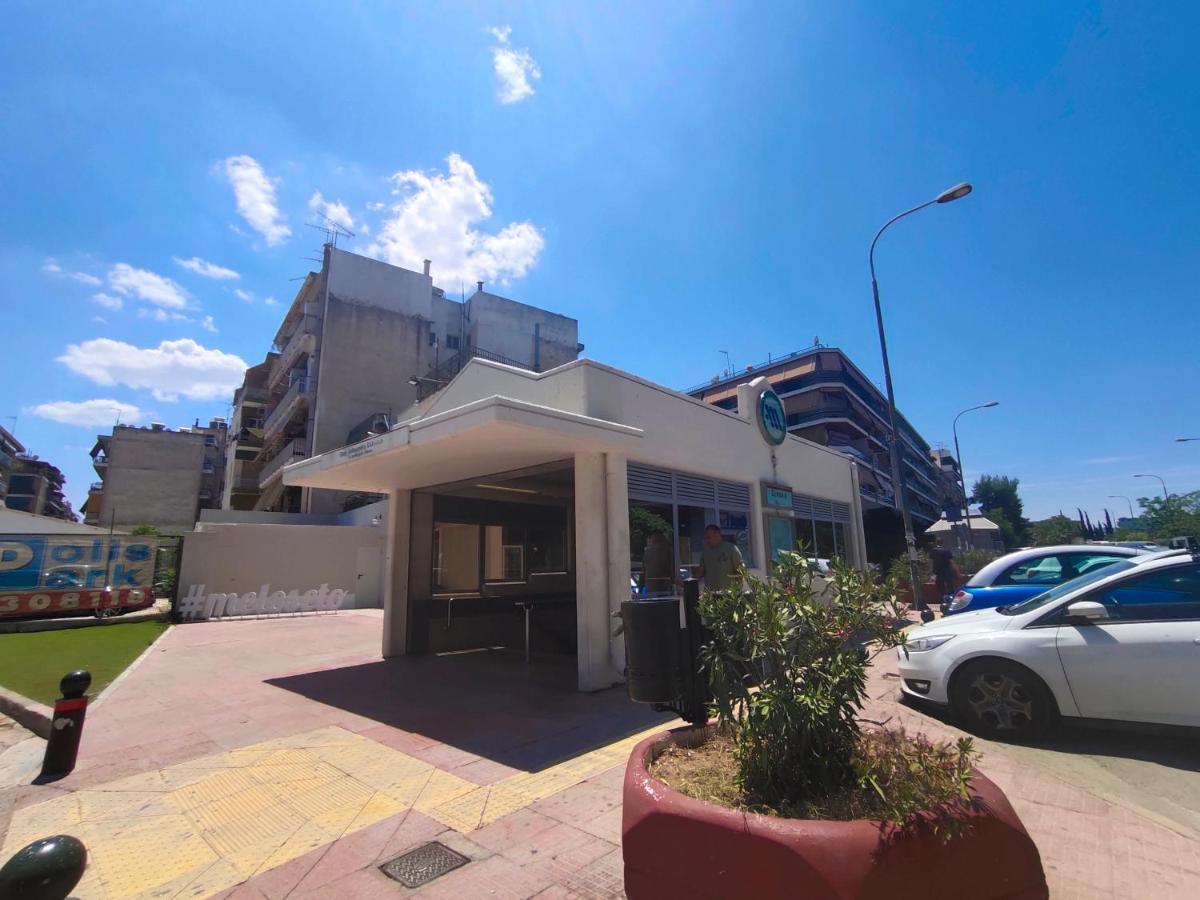Wsd Hera Luxury Stylish 2Bd Apt With City View Balcony Near Merto Athén Kültér fotó